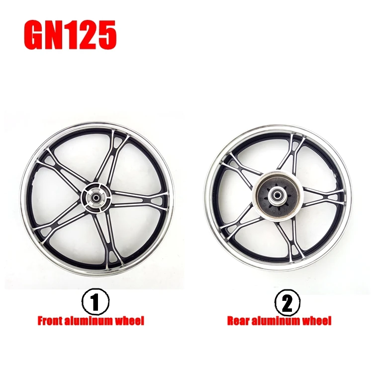 Аксессуары для мотоцикла GN125 передние и задние алюминиевые колеса подходит Suzuki