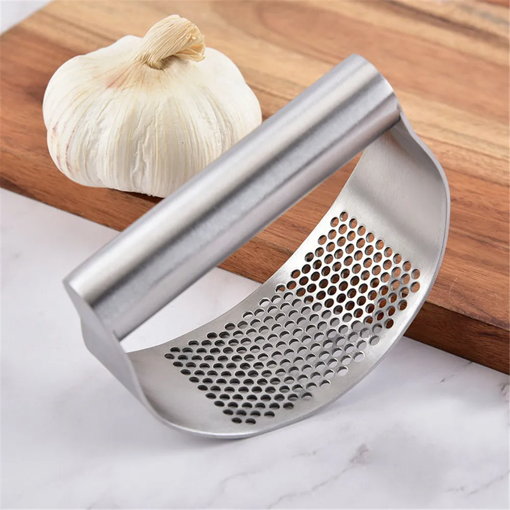 Garlic Press Rocker Stainless Steel Mincer Crusher Peeler Ginger Chopper Squeezer | Дом и сад