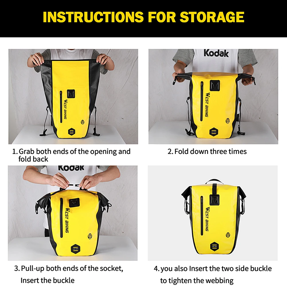 Водонепроницаемая велосипедная сумка дорожная корзина задняя стойка багажник