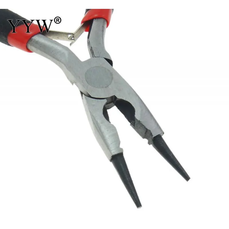 Jewelry Pliers Ferronickel black Rubber Needle Round Nose Cut Wire Making nickel &amp cadmium free 67.5x123x9.5mm |