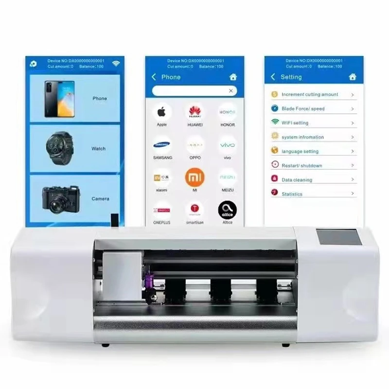 M&aacute;quina de corte inteligente para IPHONE, conexi&oacute;n WiFi, tel&eacute;fono m&oacute;vil, tableta, iPad, pel&iacute;cula protectora Universal de hidrogel-0