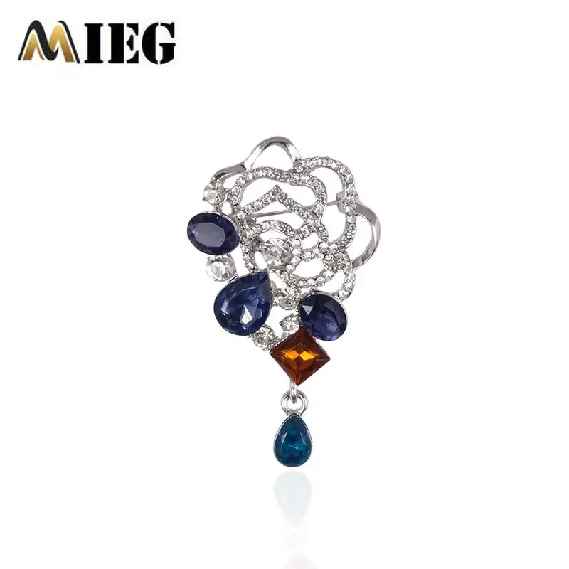 MIEG КАПЛЕВИДНАЯ подвесная брошь с кристаллами для женщин ювелирные изделия