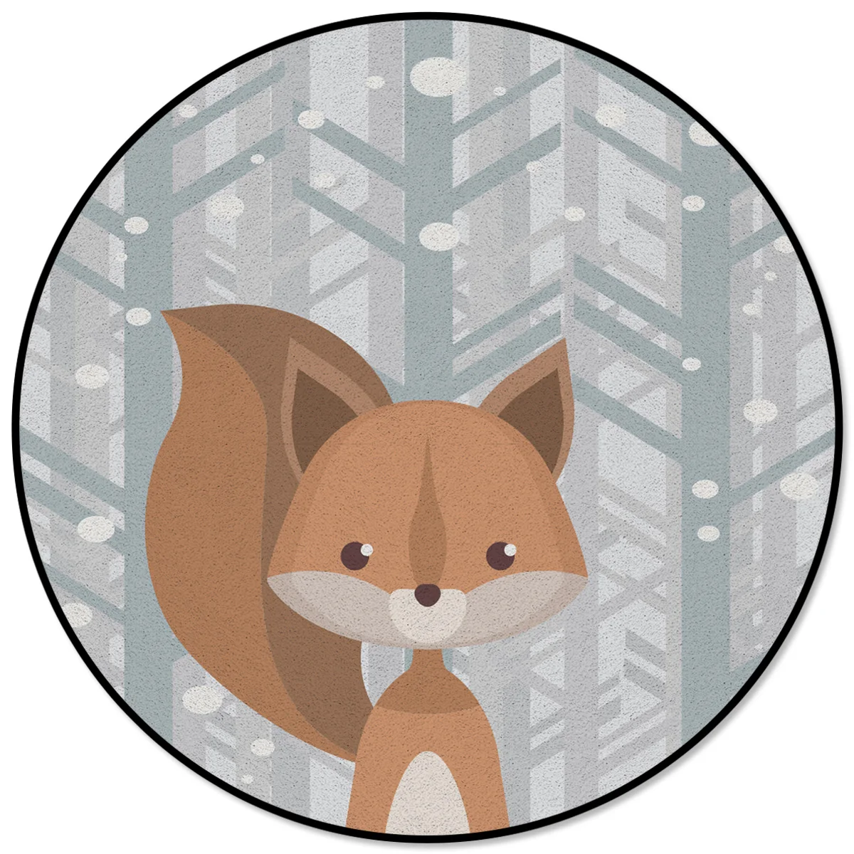 

Креативные коврики для детской комнаты, зимние коврики с рисунком белки и снега для дома, гостиной, спальни