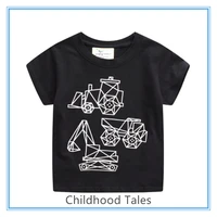summer new boys short sleeved t shirt fashion kids and baby printed clothing