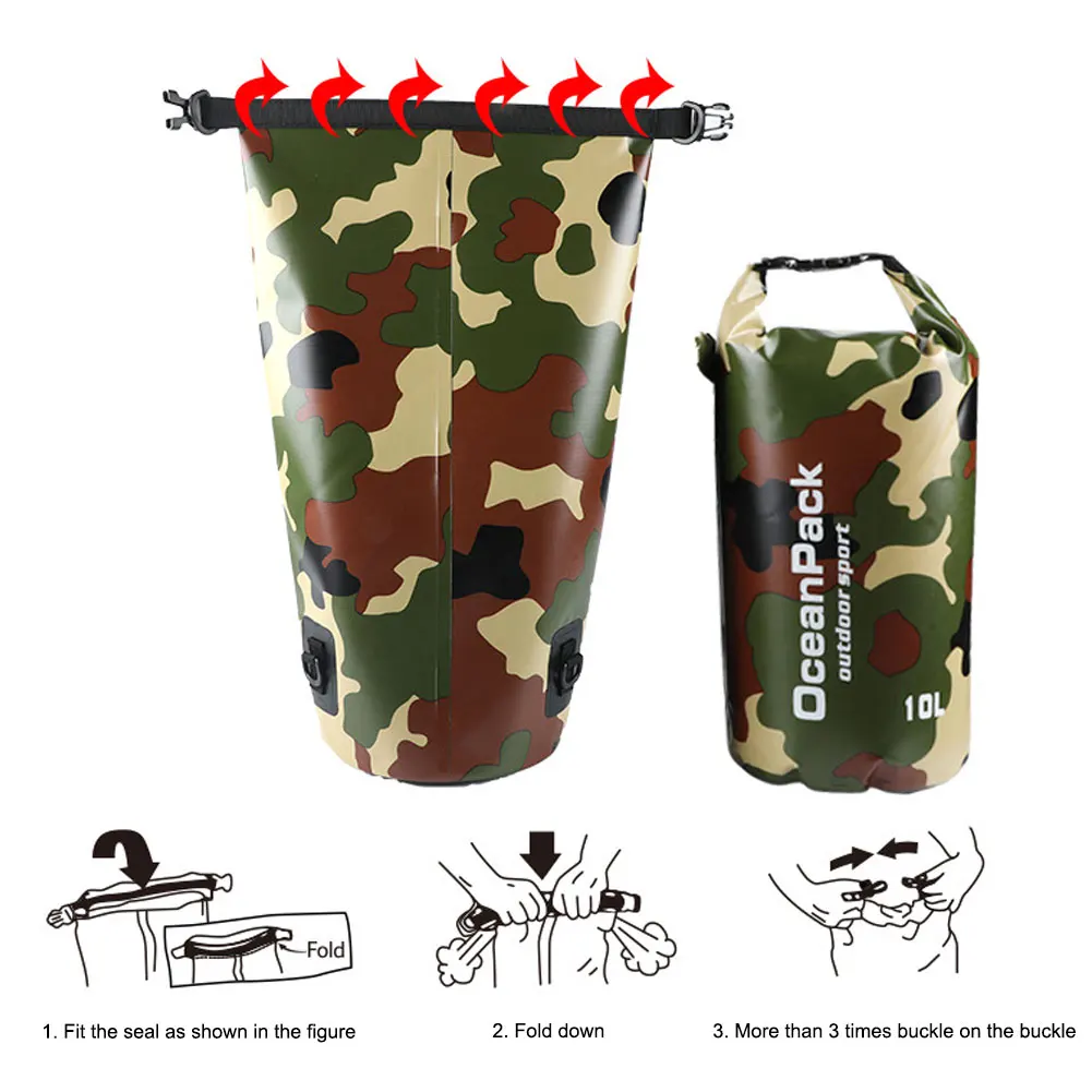 

Outdoor Waterproof Shoulder Bag Dry Sack Outdoor Dry Backpack Water Floating Bag for Drifting Boating Floating Kayaking Beach