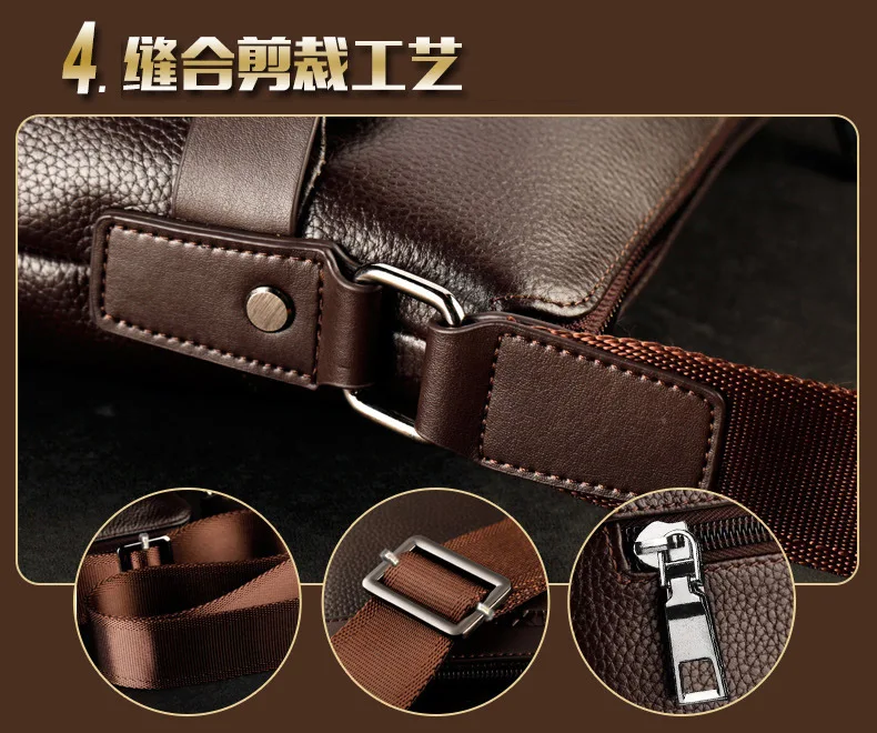 

New Fashion PU Men's Shoulder Bags Leather Men Messenger Bags Casual Crossbody Business for Gift Men's Small Bag