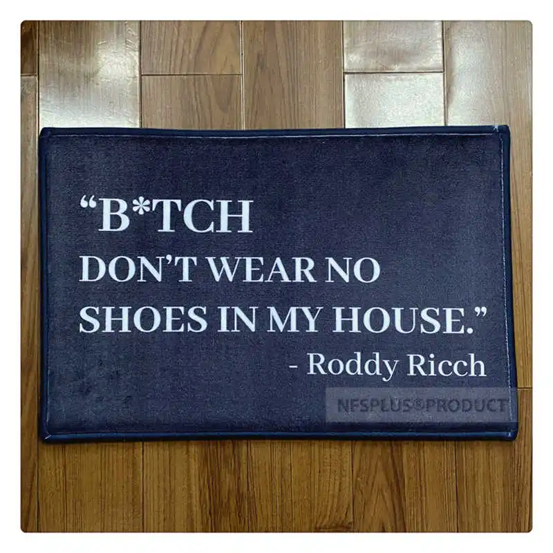 Индивидуальный Коврик для пола коврик фланелевый ткань B * TCH не носите обувь в