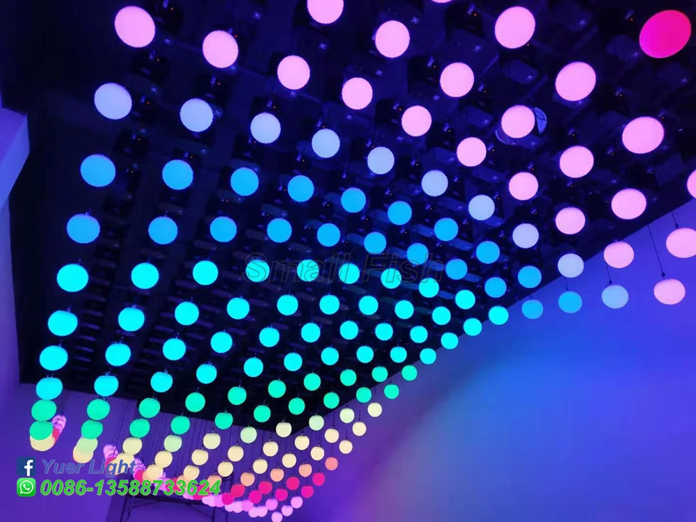 3D вверх вниз 140 Вт DMX RGB светодиодный подъемный шар современный волновой эффект красочный кинетический светильник подъемный шар для сцены Дискотека торговый центр вечерние светильник Dj