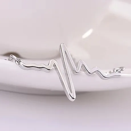 Женское Ожерелье белая цепочка для ключицы ожерелье с сердцебиением|Цепочки| |