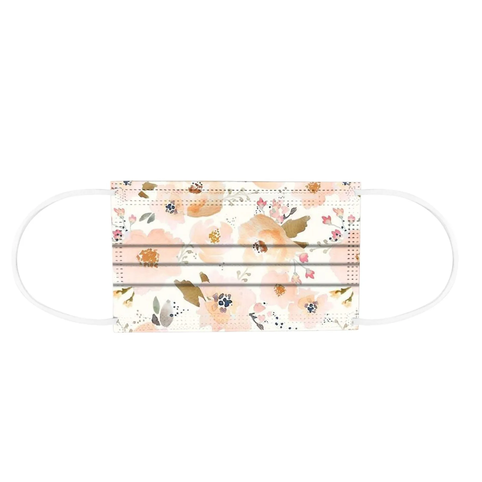 10 шт. одноразовые ветрозащитные дышащие маски для лица с цветочным принтом