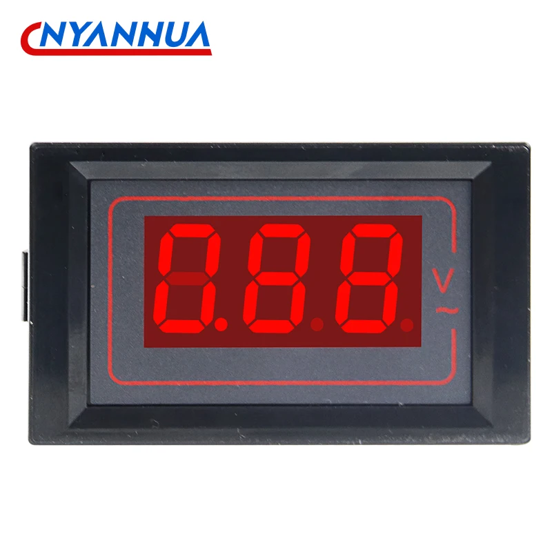 

AC50-500V небольшой Дисплей Панель Напряжение метр светодиодный цифровой вольтметр двухпроводная прямая Тип
