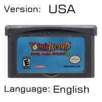Yoshs Island USA 32 бит видеоигры картридж Консоли Карты для nintendo GBA супер мариолд Advance серии Английский язык издание - Цвет: Yoshs Island USA