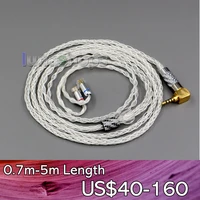 n006352 99 99 pure silver xlr 3 5mm 2 5mm 4 4mm earphone cable for qdc gemini s anole v3 c v3 s v6 c v6 s neptune ue18