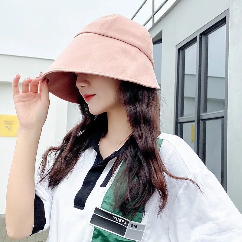 Новинка 2020 Женская однотонная Панама в рыбацком стиле корейская мода Весенняя и