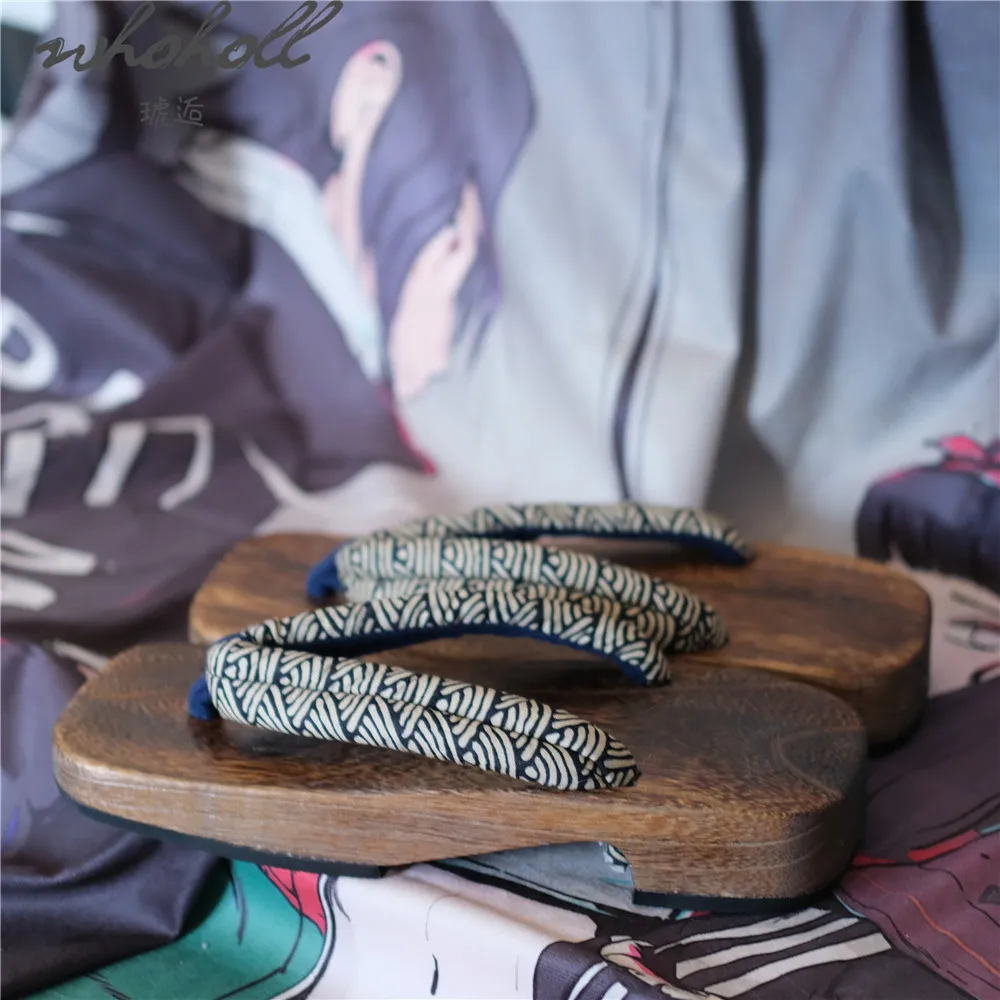 Японские деревянные Самурайские тапки оптом обувь для косплея летние шлепанцы