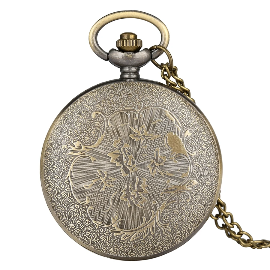 Мужские и женские кварцевые часы в стиле ретро бронзовые карманные с пиратским