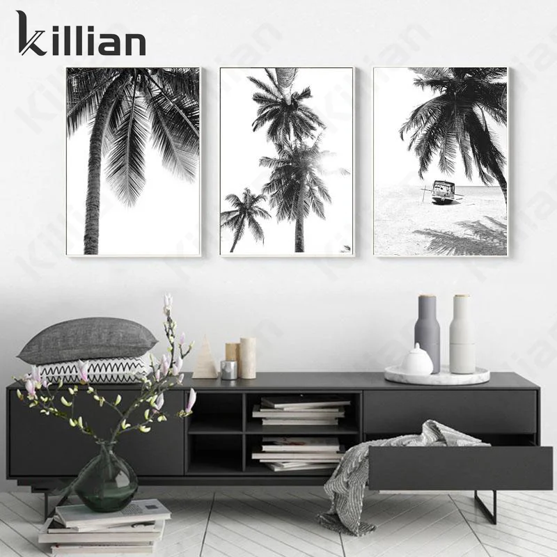 

Canvas Decor Wall Posters Tropical Rainforest Landscape Painting Canvas Painting Bedroom Home Decoration Coconut Tree Wall Poste