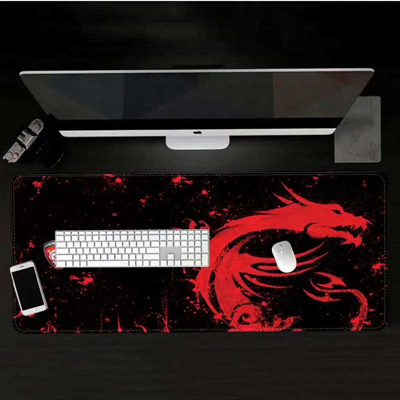 Lock Edge 40X90cm Maiya My Favorite MSI прочный резиновый коврик для мыши большой коврик для мыши клавиатуры коврик - Цвет: Lock Edge 40X90cm