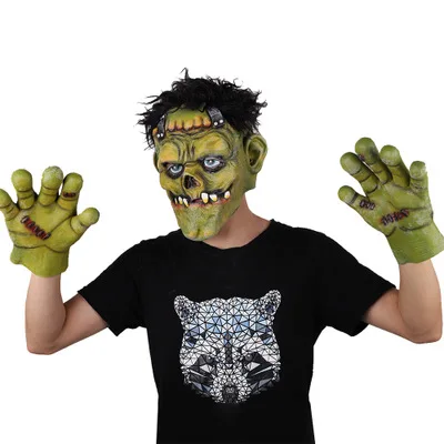 Хэллоуин зуб приведение Зомби Косплэй реквизит ужас страшная Маска Из Латекса