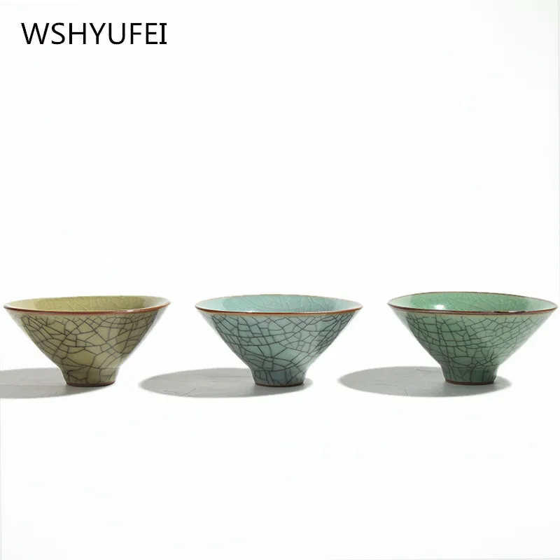 2 шт./лот, чайный набор celadon, чашки кунг-фу, высокое качество, керамическая чашка, современный простой чайный набор, емкость 50 мл, керамическая чашка
