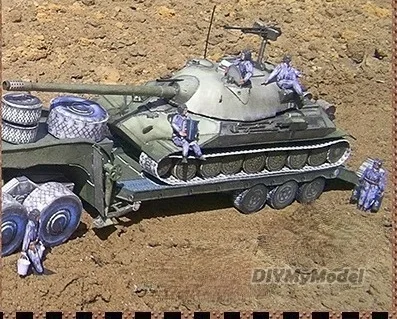DIYMyModeI-tanque pesado para manualidades, KIT de modelo de papel hecho a mano, rompecabezas de juguete hechos a mano, accesorios de pel&iacute;cula, is-7-0