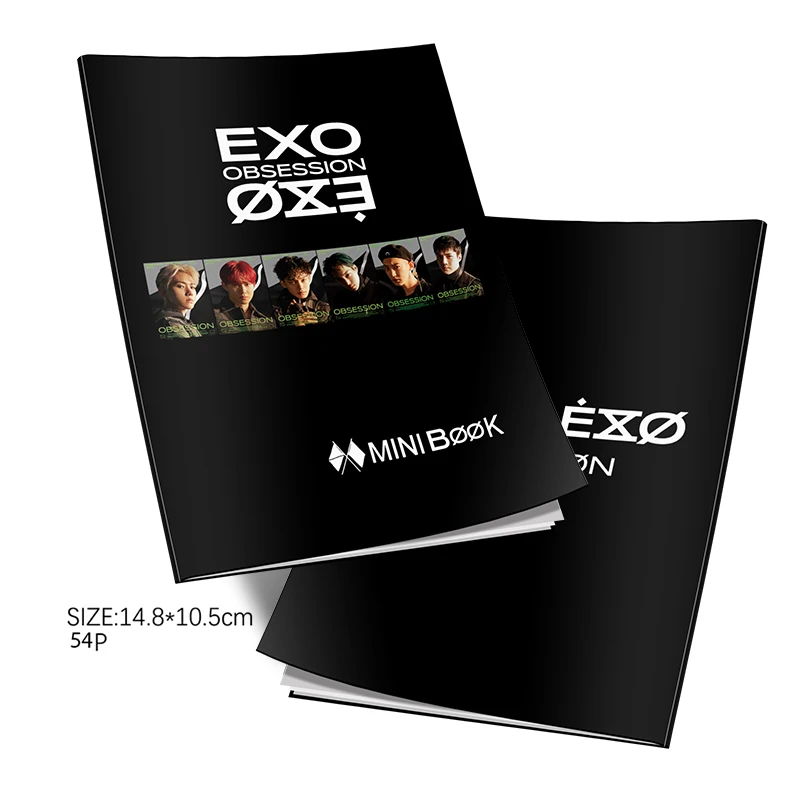 EXO OBSESSION Мода K pop мини Фотокнига фото карты вентиляторы коллекция Прямая