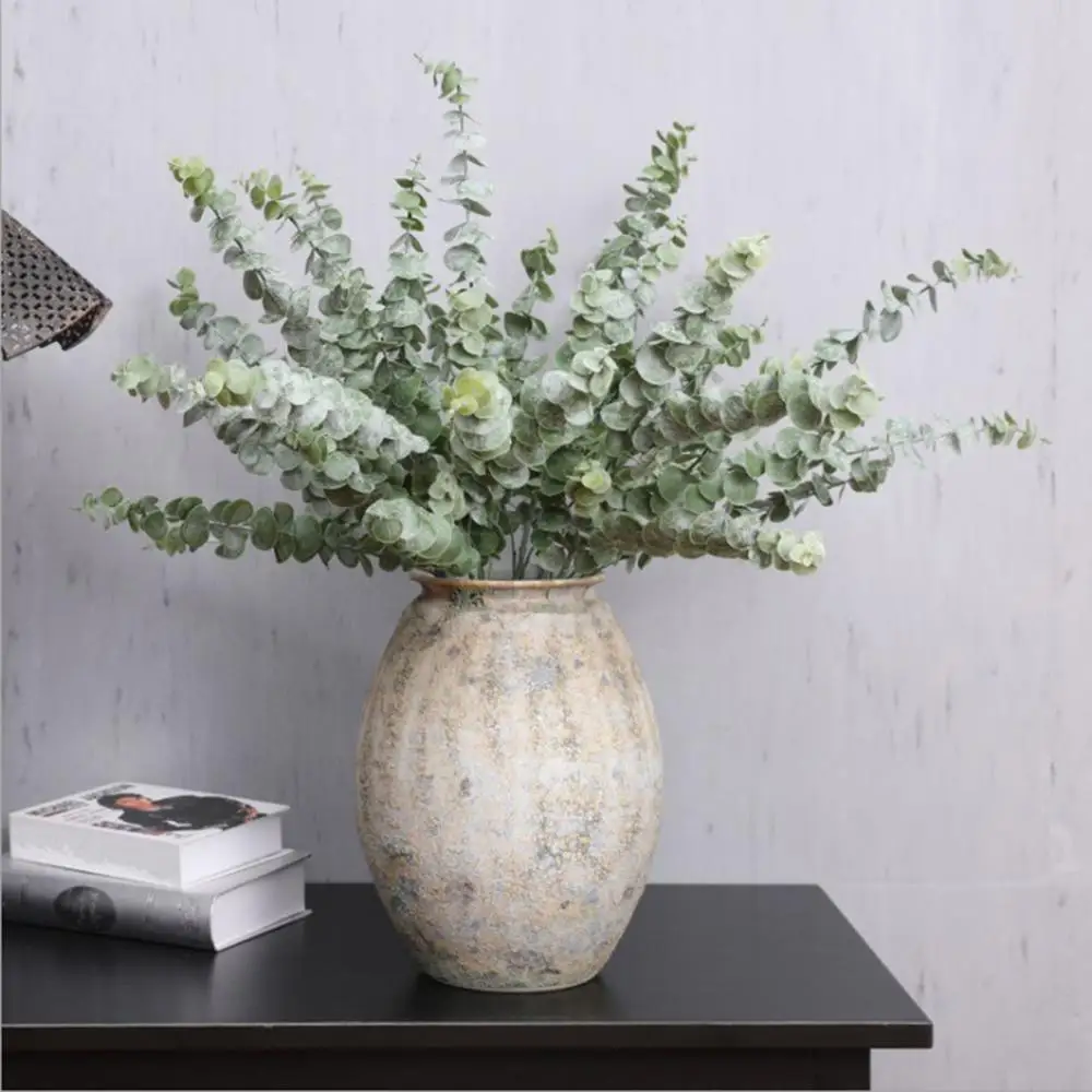

5Pcs/Set Green Artificial Eucalyptus Leaf Plant Vine Garden Balcony Home Decor