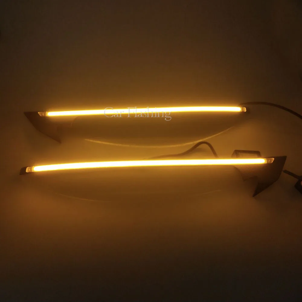 Автомобильные мигающие светодиодсветодиодный дневные ходовые огни с указателем