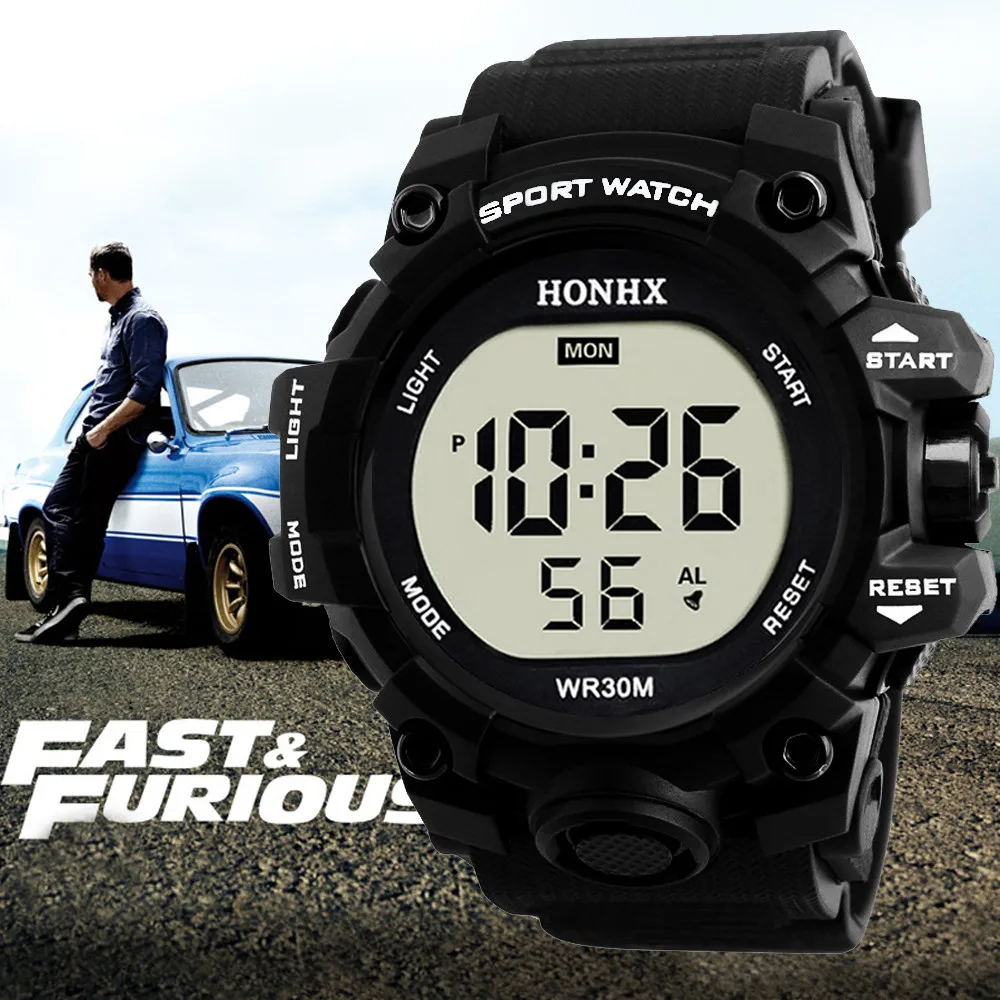 

Камуфляжные Детские водонепроницаемые спортивные часы для мальчиков, цифровые светодиодные спортивные часы, детские часы с будильником и ...