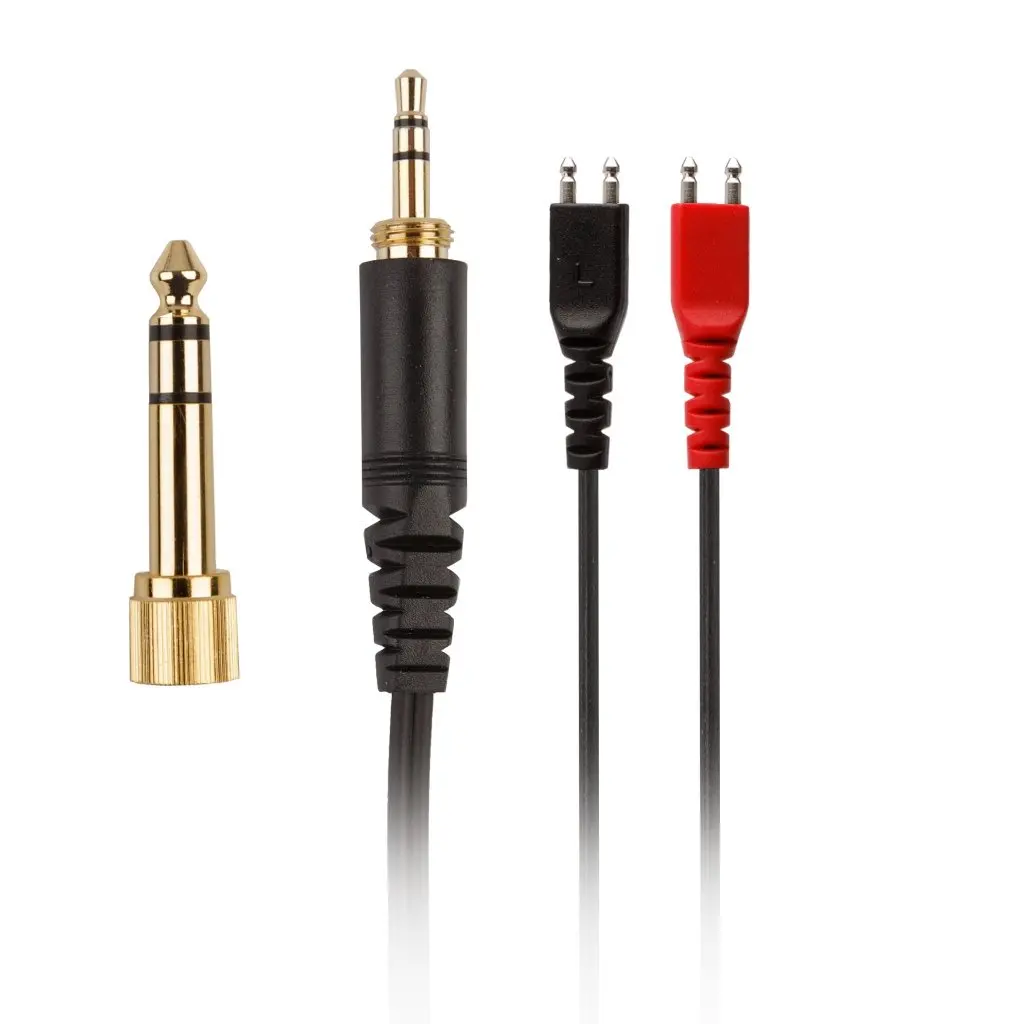 

Replacement Cable for Sennheiser HD25 HD25-1 HD265 HD535 HD545 HD560 HD565 HD580 HD600 HD650 Headphones Gold Plated Audio Lead