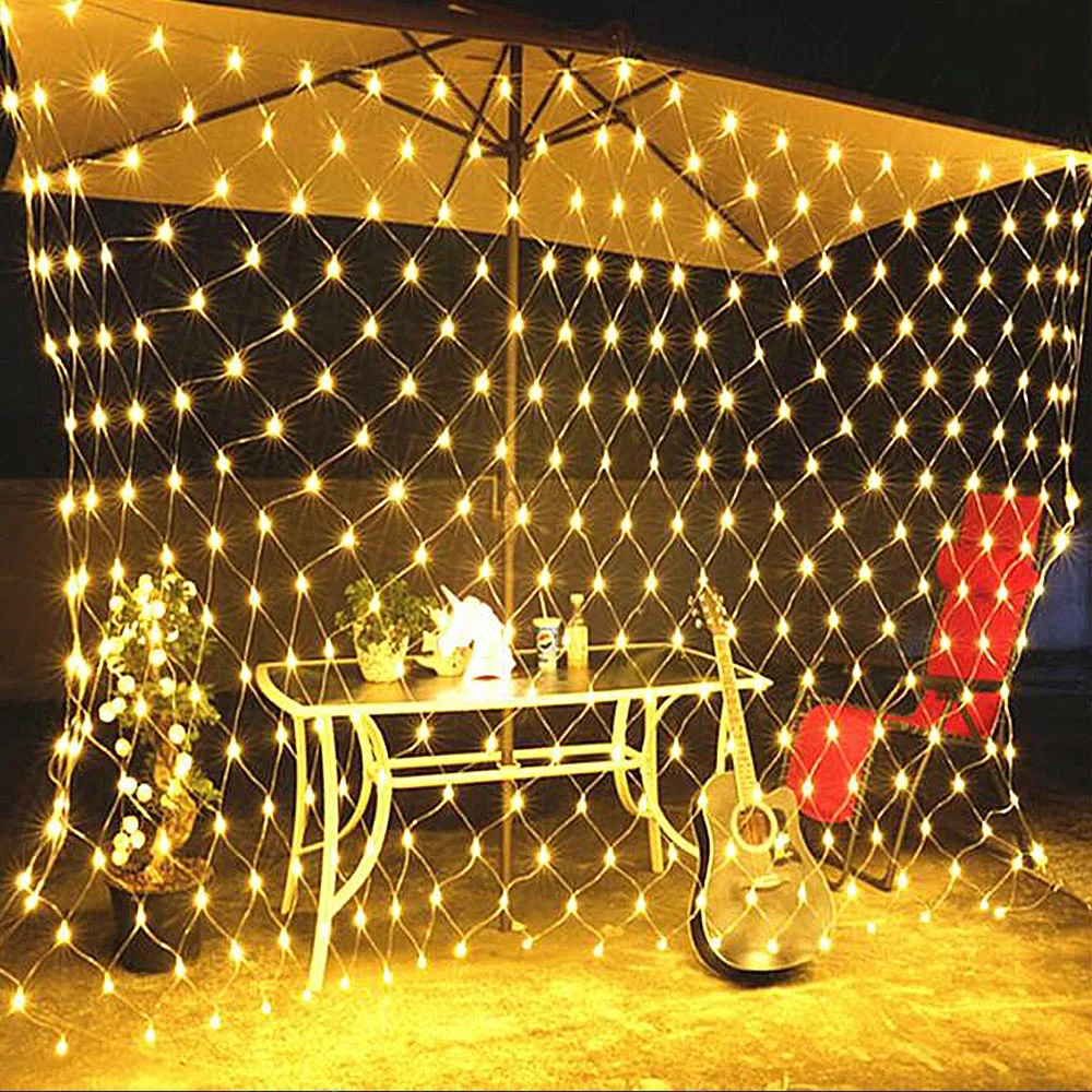 

Mesh Curtain LED Fairy Lights 220V Holiday Wedding Party Outdoor String Lights Decor Christmas Garden Lamp Net Garland slingers