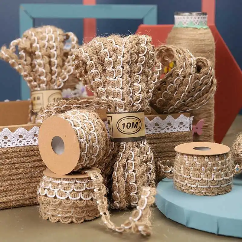 DIY Home Party Decor Supplies Natural Weaving Jute Cord Hemp Rope Knitting Twine | Дом и сад
