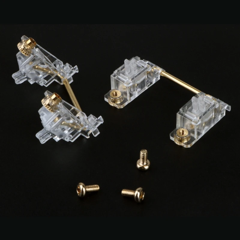 Позолоченный 60% 87 Pcb винтовой стабилизатор механическая клавиатура