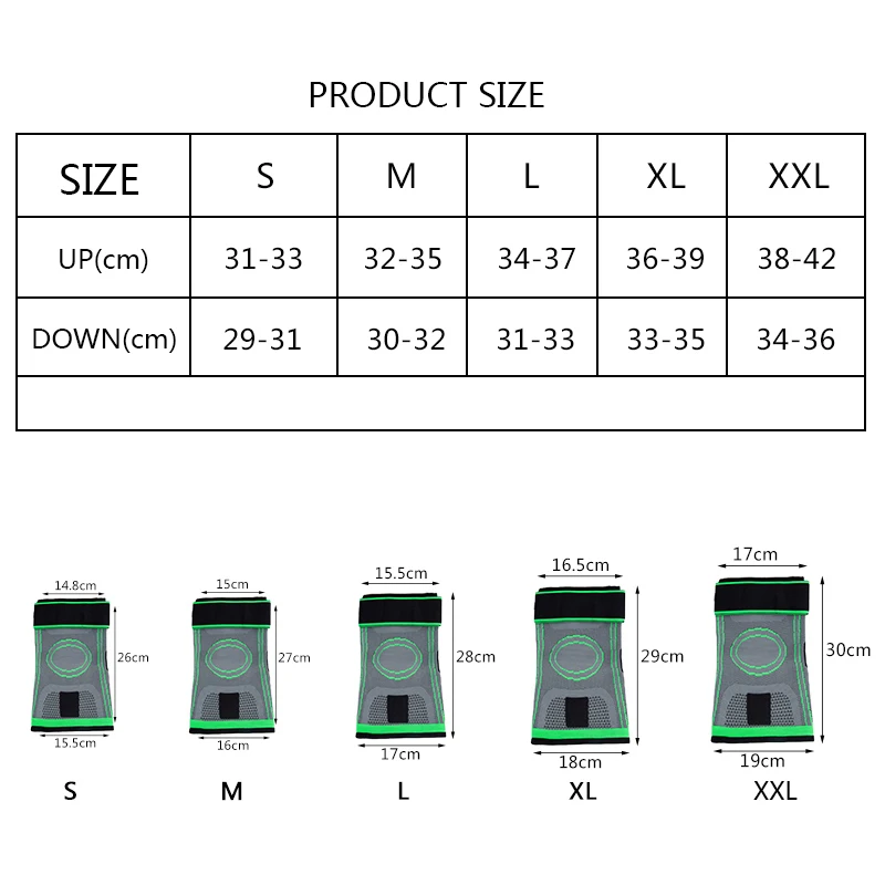 

1pcs Sport Knee Pads Elastic Bandage Knee Support Protector Kneepad Braces Arthritis Running Basketball Volleyball Rodilleras