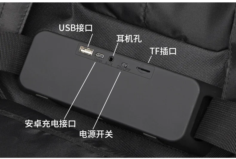 Bluetooth динамик рюкзак умная креативная дорожная сумка USB зарядка школьная сумка Высокое качество водонепроницаемый износостойкий рюкзак для мужчин