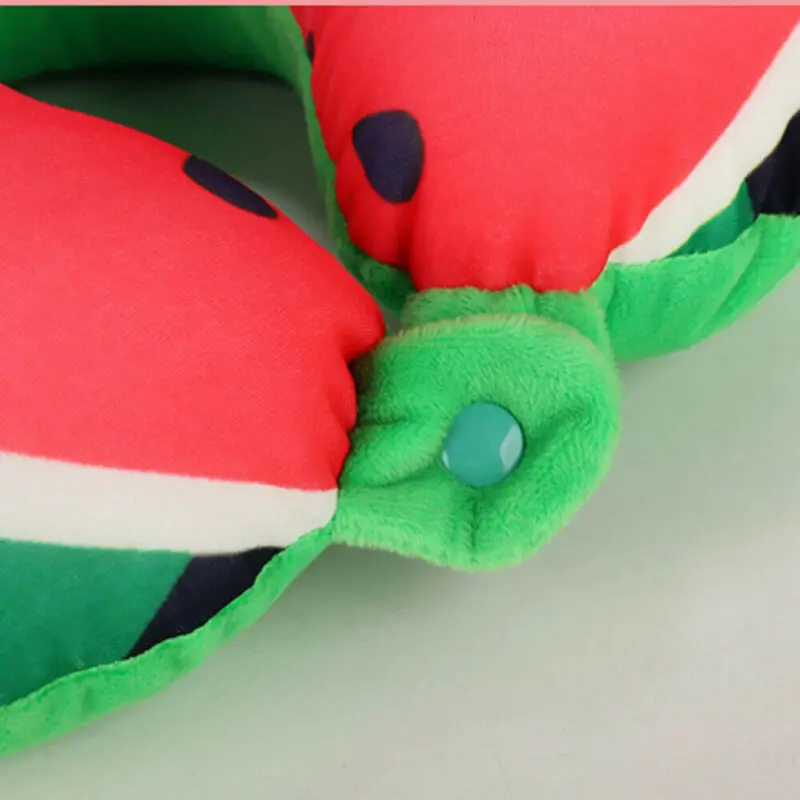 Новинка 2020 дорожная U образная подушка для шеи с фруктами из пены эффектом памяти