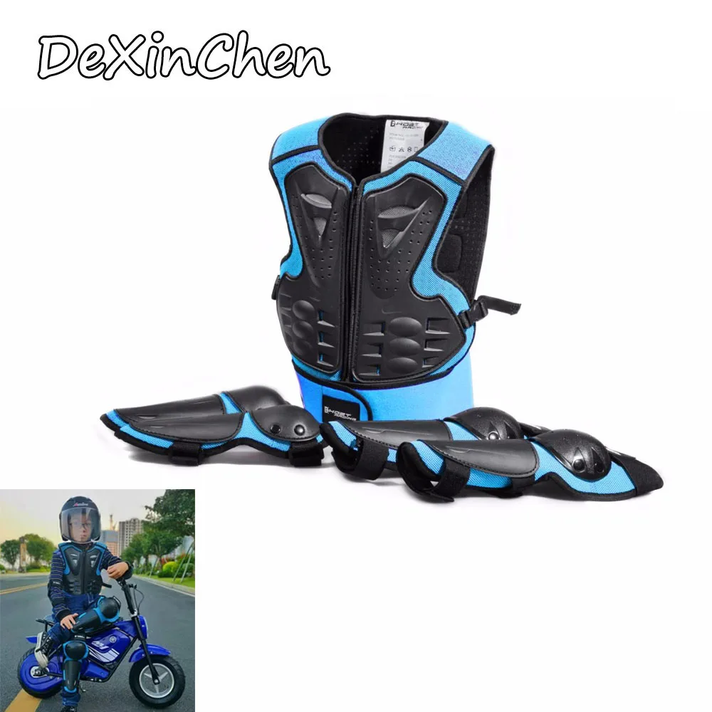 Детское мотоциклетное Полноразмерное защитное снаряжение броня Детская куртка