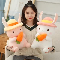 1pc 2535cm lovely rabbit holding carrot plush toys cute kawaii dolls stuffed soft animal toys for child kids birthday gift