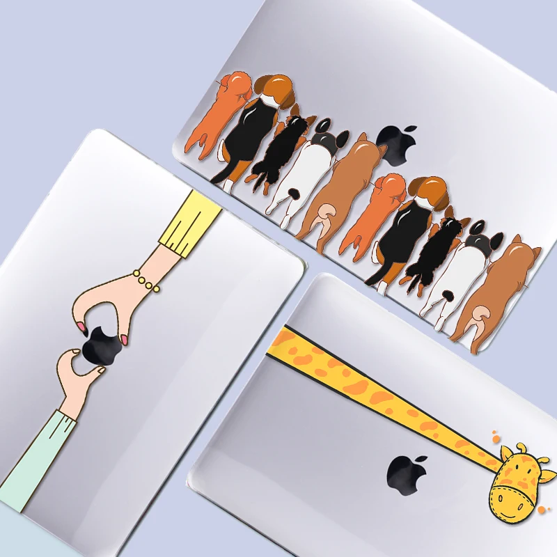 

MTT Laptop Case For Macbook Air 13 M1 Cartoon Crystal Hard Cover For Macbook Pro 13 15 16 Funda Laptop Sleeve A2337 A2338 A2179