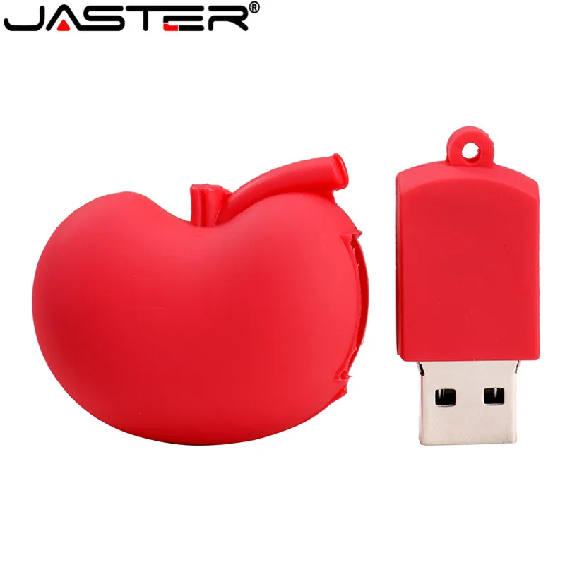 USB флеш накопитель JASTER в виде легких мультяшного сердца 2 0 4 ГБ 8 16 32 64 128 подарок на