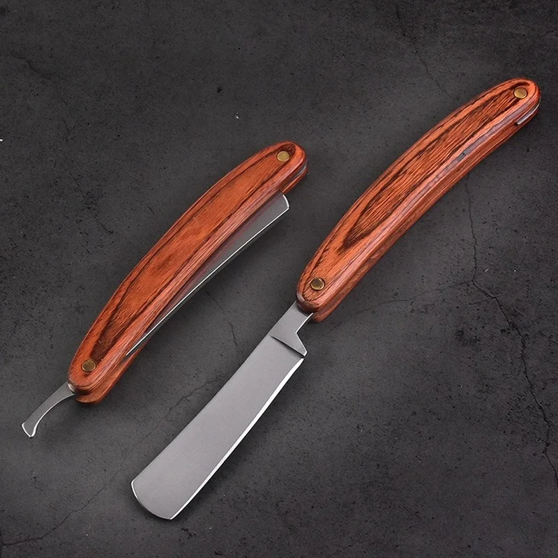 Классическая цветная деревянная Мужская бритва старомодный ручной держатель