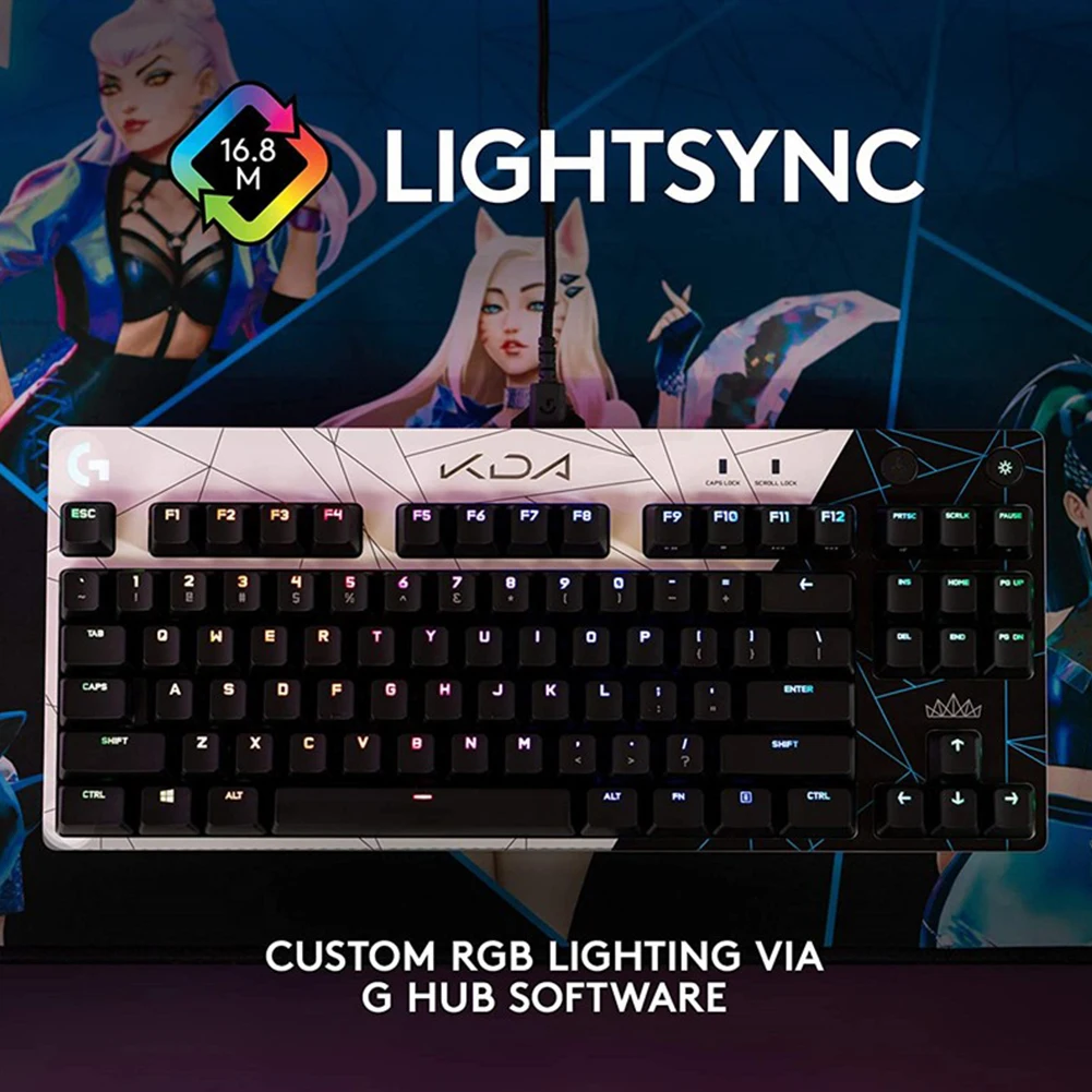 Игровая клавиатура Logitech G PRO KDA механическая Проводная USB 104 клавиш LIGHTSYNC RGB с