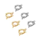 Пружинная Застежка-кольцо, из нержавеющей стали, 5 шт.лот