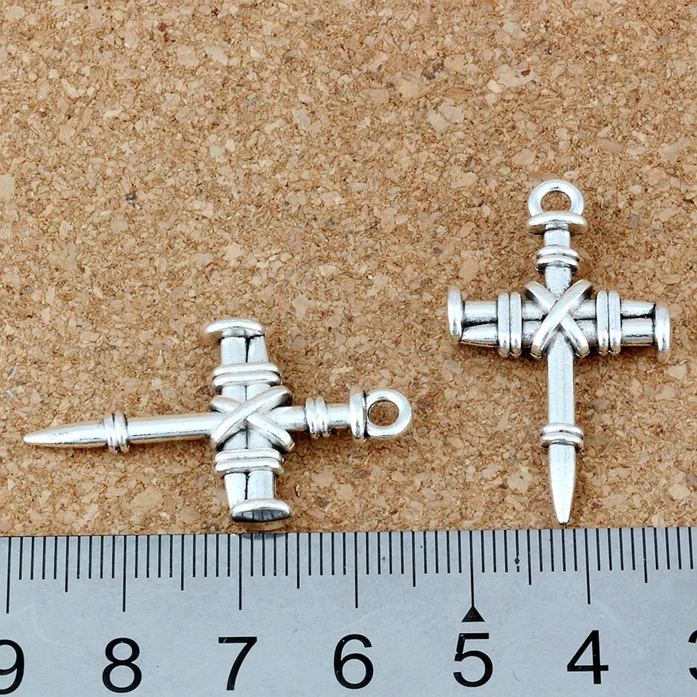 20 шт./лот Лидер продаж ногтей крест кулон Шарм легированное искусственное