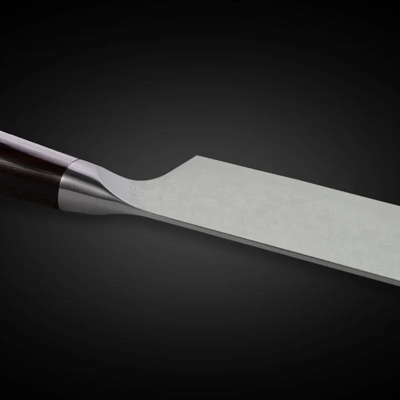 Кухонный нож из нержавеющей стали с изысканным лазерным узором | Дом и сад