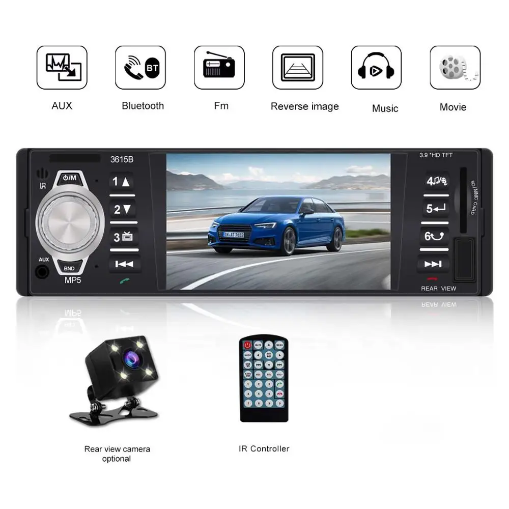 1 din автомагнитола стерео bluetooth Авто Центральный multimidia MP5 плеер 1din аудио камера