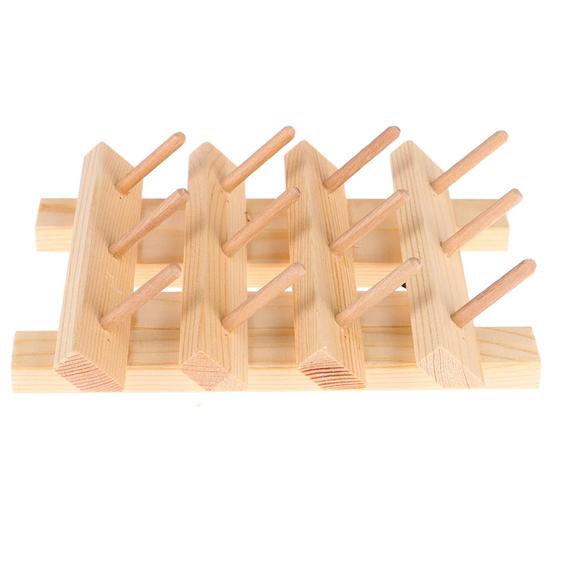 Деревянный 12 катушек полка держатель катушки швейная стойка для ниток стеллаж