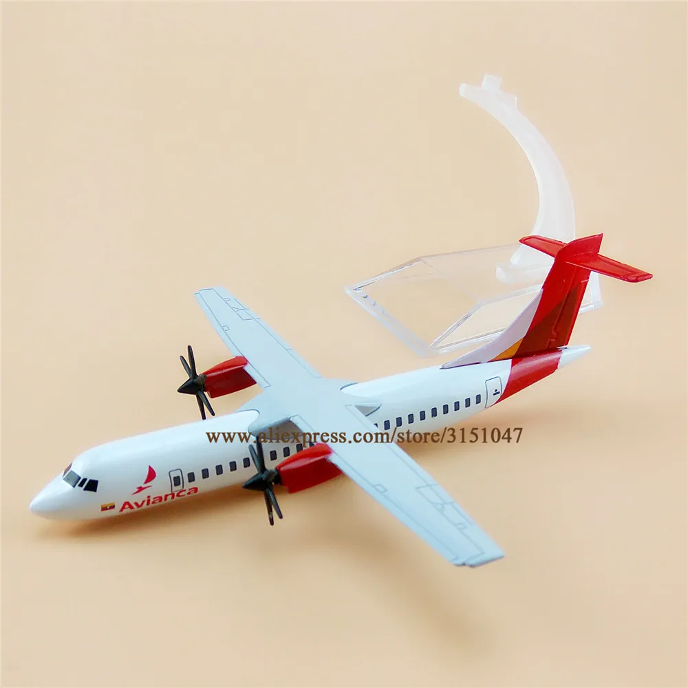 Модель самолета Air Avianca 16 см модель ATR Airlines из металлического сплава литая Airways