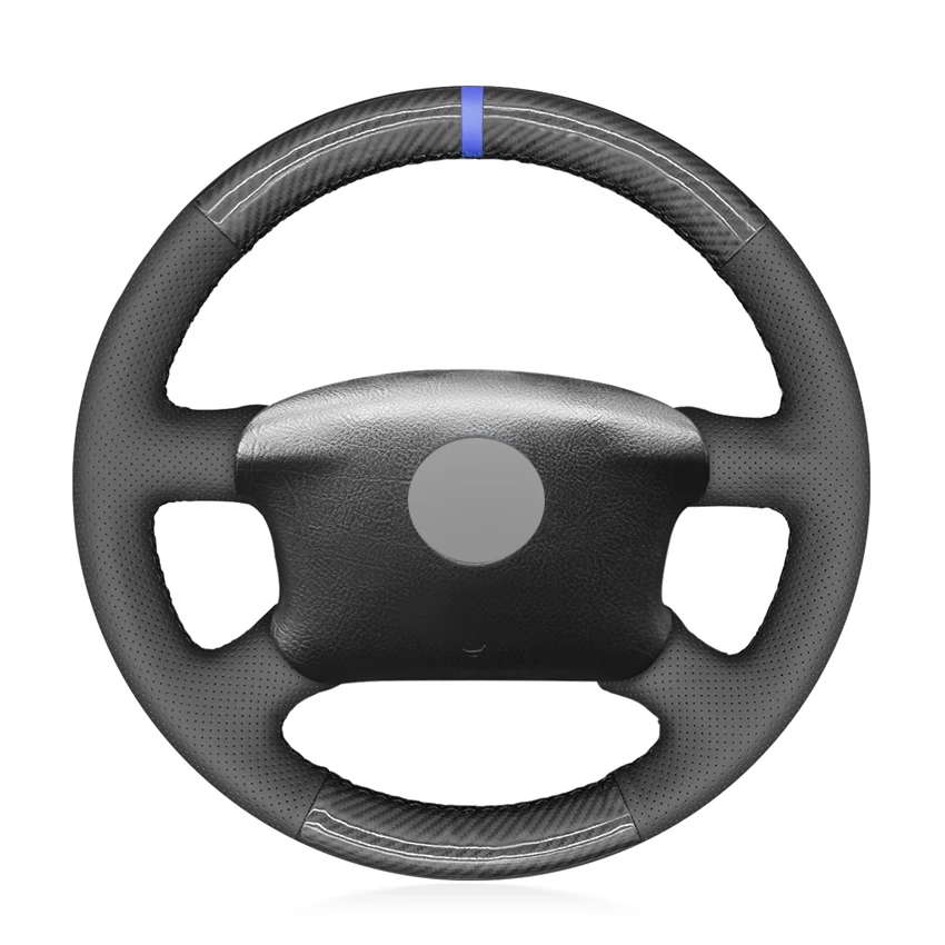 

Кожаный Синий Маркер из углеродного волокна для Volkswagen Passat B5 Golf 4 1996-2005 Seat Alhambra 2001-2009