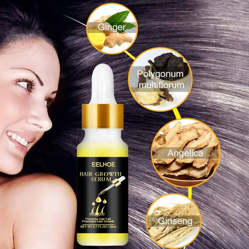 Имбирная Сыворотка для роста волос масло травяная быстрорастущая эссенция
